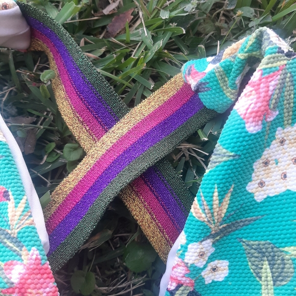 OndadeMar Toucan Floral Stripe Swimsuit XS - Picture 3 of 8